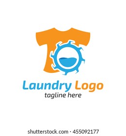 Laundry, Cleaning Service logo template