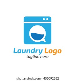 Laundry, Cleaning Service logo template