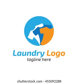 Laundry, Cleaning Service logo template