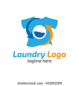 Laundry, Cleaning Service logo template