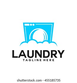 Laundry, Cleaning Service logo template