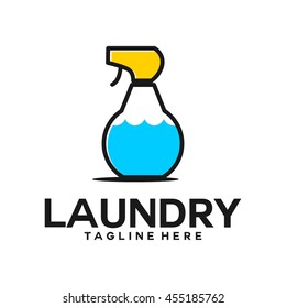 Laundry, Cleaning Service logo template
