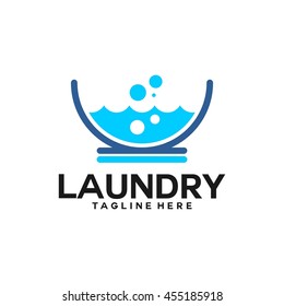 Laundry, Cleaning Service logo template