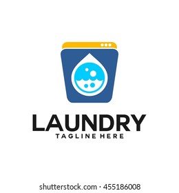 Laundry, Cleaning Service logo template