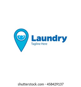 Laundry, Cleaning Service logo template
