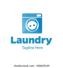 Laundry, Cleaning Service logo template
