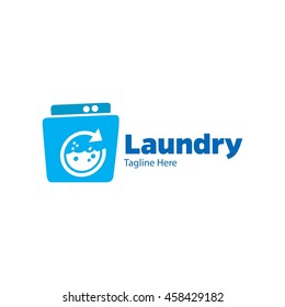 Laundry, Cleaning Service logo template

