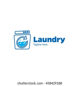 Laundry, Cleaning Service logo template
