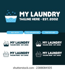 Laundry and Clothes Business Logo