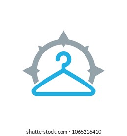 Laundry Compass Logo Icon Design