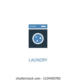 laundry concept 2 colored icon. Simple blue element illustration. laundry concept symbol design from Hotel set. Can be used for web and mobile UI/UX