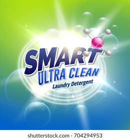 laundry detergent advertising concept design for product packaging