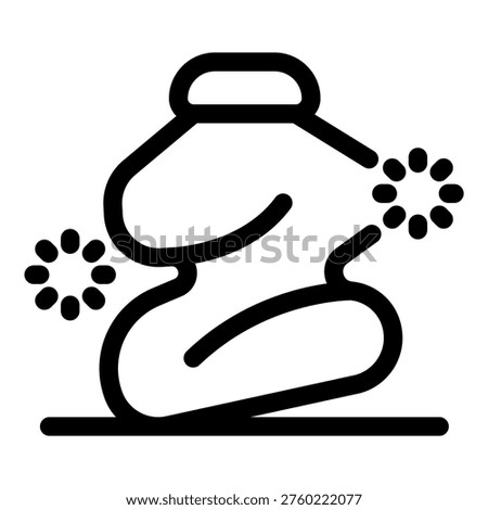 Laundry detergent bottle emanating a fresh scent, ideal for washing clothes and household cleaning