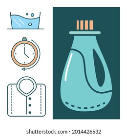 cubeta de detergente para ropa