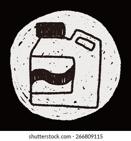 Laundry detergent doodle drawing