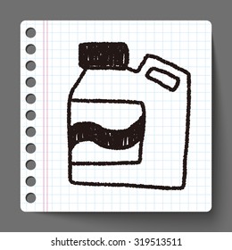 Laundry detergent doodle drawing