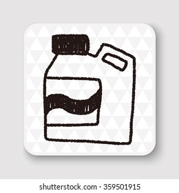 Laundry detergent doodle drawing