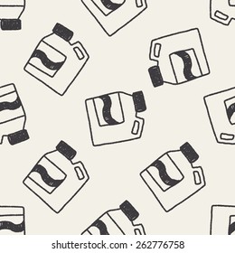 Laundry detergent doodle drawing seamless pattern background
