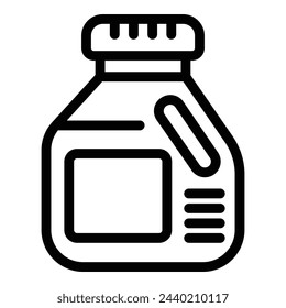 Laundry detergent icon outline vector. Washing solution. Clothing wash machine