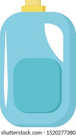 Laundry detergent, illustration, vector on white background.