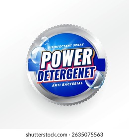 laundry detergent label design for packaging