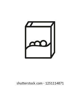 Laundry detergent line icon. Softener, package, stain remover. Laundromat, concept. Vector illustration can be used for topics like household, washing clothes, housekeeping