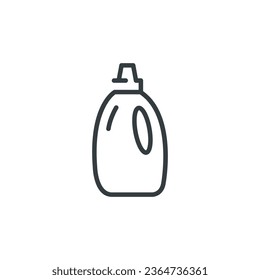 Icono de lavado líquido detergente para lavado, ilustración vectorial