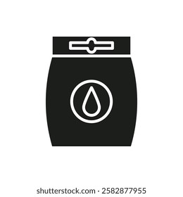 Laundry detergent pack icon Symbol mark in Outline style