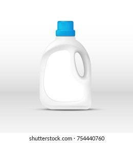 Laundry Detergent Plastic Bottle Illustration Isolated Stock Vector ...