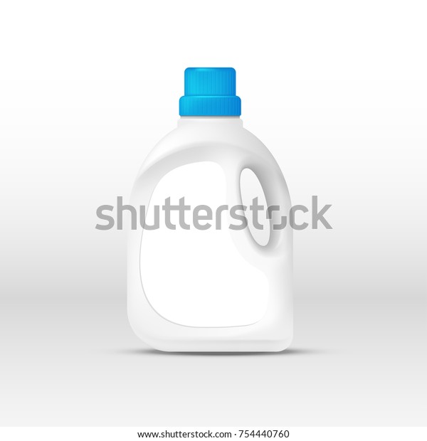 Laundry Detergent Plastic Bottle Illustration Isolated Stock Vector ...