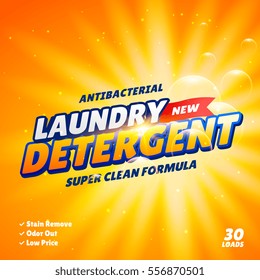 Laundry Detergent Product Package Design Template