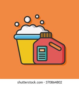 Laundry detergent vector icon