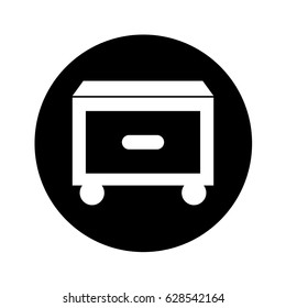 Laundry drawer isolated icon