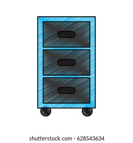 Laundry drawer isolated icon