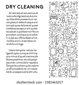 Laundry or dry cleaners line icons on poster vector. Hangers and washing machine, clothes and brushes, ironing and clothing, shoe and garments repairs and steaming. Car salon cleaning, sewing machine