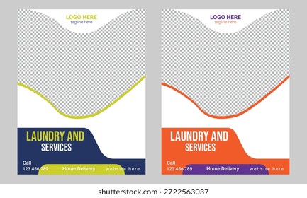Laundry and Dry Cleaning Flyer Template