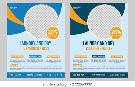 Laundry and Dry Cleaning Flyer Template