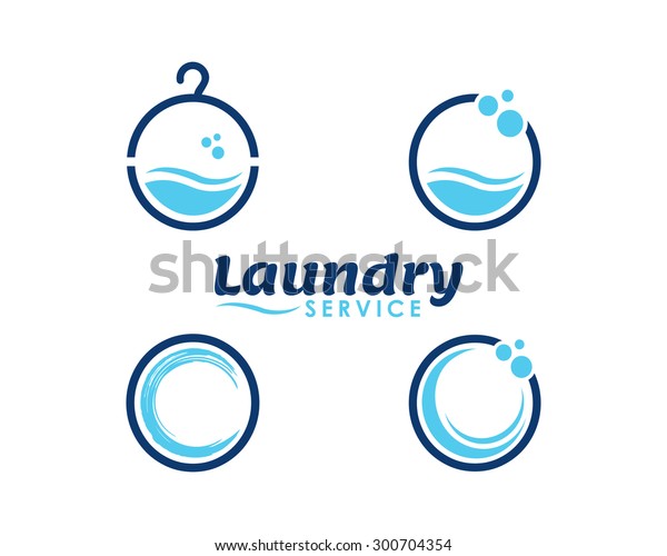 Laundry Dry Cleaning Icons Stock Vector (Royalty Free) 300704354