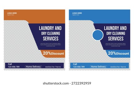 Laundry and dry cleaning services template