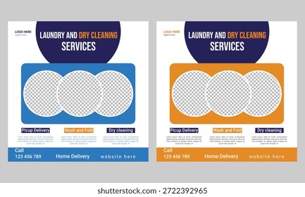 Laundry and dry cleaning services template