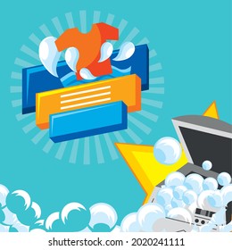 laundry and dry clothes poster