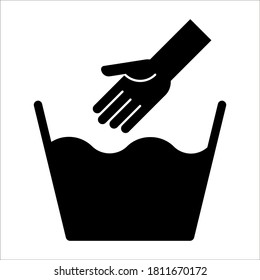 Laundry Dry Service icon on white background Laundry business concept