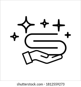 Laundry Dry Service icon on white background Laundry business concept