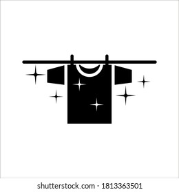 Laundry Dry Service icon on white background Laundry business concept