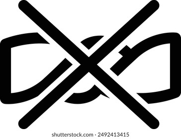 Laundry Fabric Clothes Washing Care Symbol, Do Not Wring flat black vector icon.