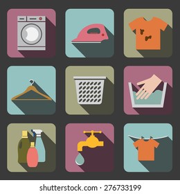 laundry flat icon