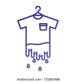 laundry garments hanging dripping icon