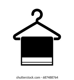 Laundry garments hanging icon