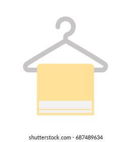 Laundry garments hanging icon