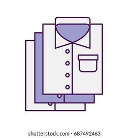 Laundry garments isolated icon
